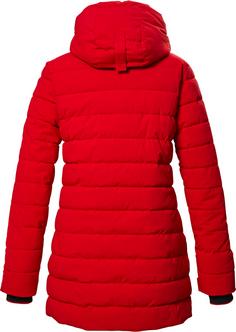 Rückansicht von KILLTEC KOW 55 Steppmantel Damen dunkelrot