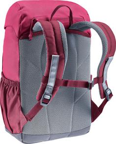 Rückansicht von Deuter Waldfuchs 10 Wanderrucksack Kinder ruby-maron