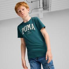 Rückansicht von PUMA SQUAD T-Shirt Kinder cold green