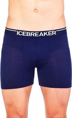 Rückansicht von Icebreaker Merino Anatomica Boxershorts Herren black