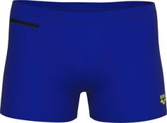 Arena Zip Kastenbadehose Herren neon blue