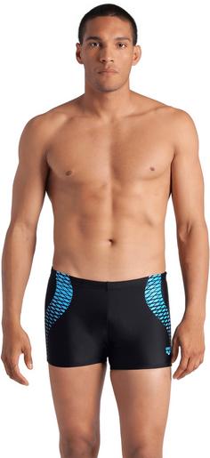 Rückansicht von Arena Openings Kastenbadehose Herren black-turquoise