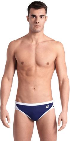 Rückansicht von Arena Icons Badeslip Herren navy-white