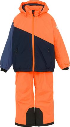 COLORKIDS Colorblock Skianzug Kinder orange pop