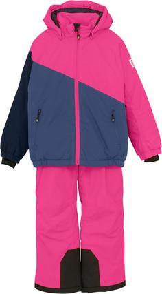 COLORKIDS Colorblock Skianzug Kinder pink glo