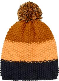 COLORKIDS Colorblock Bommelm&uuml;tze Kinder - orange pop