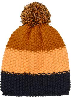 COLORKIDS Colorblock Bommelm&uuml;tze Kinder orange pop
