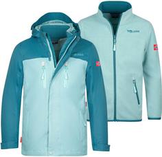 Trollkids Bryggen Doppeljacke Kinder teal-aqua