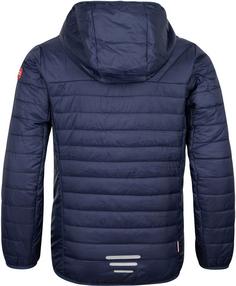 Rückansicht von Trollkids Eikefjord Steppjacke Kinder navy-bright green