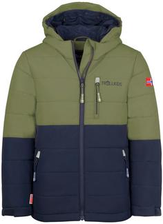 Trollkids Hemsedal Steppjacke Kinder moss-mystic blue