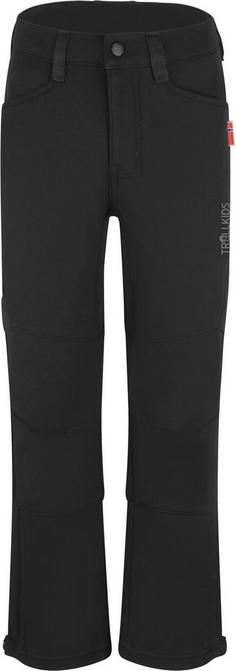 Trollkids Femund Softshellhose Kinder black