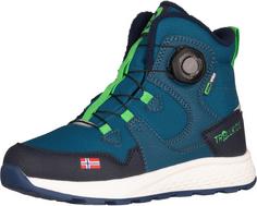 Trollkids Bergen Mid Winterschuhe Kinder dark marine-fresh green