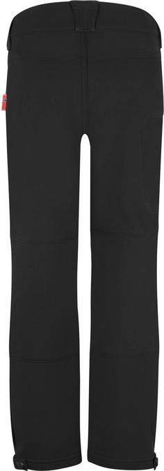 Rückansicht von Trollkids Femund Softshellhose Kinder black