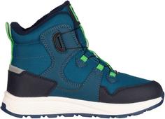 Rückansicht von Trollkids Bergen Mid Winterschuhe Kinder dark marine-fresh green