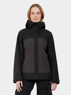 Rückansicht von Didriksons GRIT 3 Regenjacke Damen black