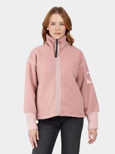 Rückansicht von Didriksons MELLA 3 Fleecejacke Damen oyster lilac