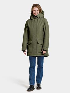 Rückansicht von Didriksons FRIDA 7 Parka Damen deep green