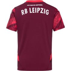 Rückansicht von PUMA RB Leipzig 24-25 Auswärts Fußballtrikot Kinder dark jasper-active red