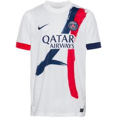 Nike Paris Saint-Germain 24-25 Auswärts Fußballtrikot Kinder white-midnight navy-midnight navy