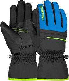 Reusch Alan Junior Skihandschuhe Kinder black-brilliant blue-safety yellow