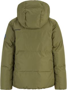 Rückansicht von Ziener AWAR Skijacke Kinder deep olive