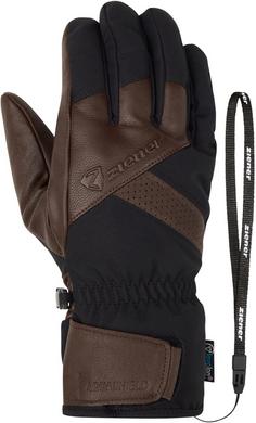 Rückansicht von Ziener GETTER AS(R) AW Skihandschuhe Herren dark brown