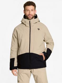 Rückansicht von Ziener Timbarra Skijacke Herren cashew ripstop