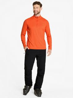 Rückansicht von Ziener Jelano Fleeceshirt Herren orange pumpkin