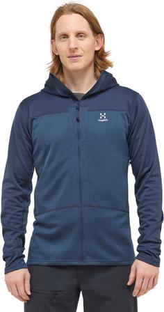 Rückansicht von Haglöfs ROC Flash Fleecejacke Herren tarn blue