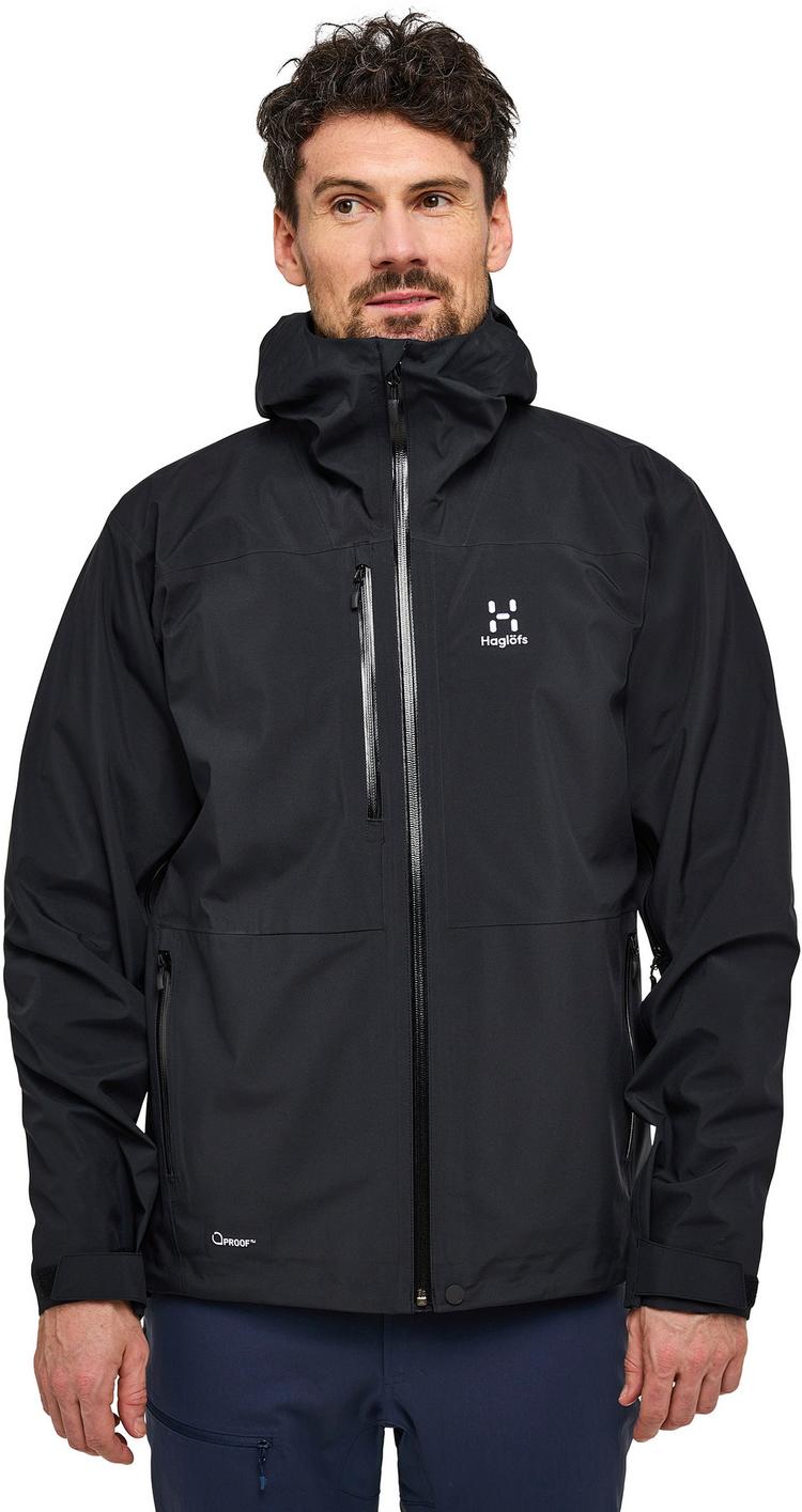 Hagl&ouml;fs Hagl&ouml;fs Front Proof Hardshelljacke Herren - true black - 0 | SportScheck