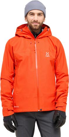 Rückansicht von Haglöfs GORE-TEX ROC Flash Hardshelljacke Herren habanero