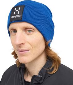 Rückansicht von Haglöfs Aze Beanie electric blue