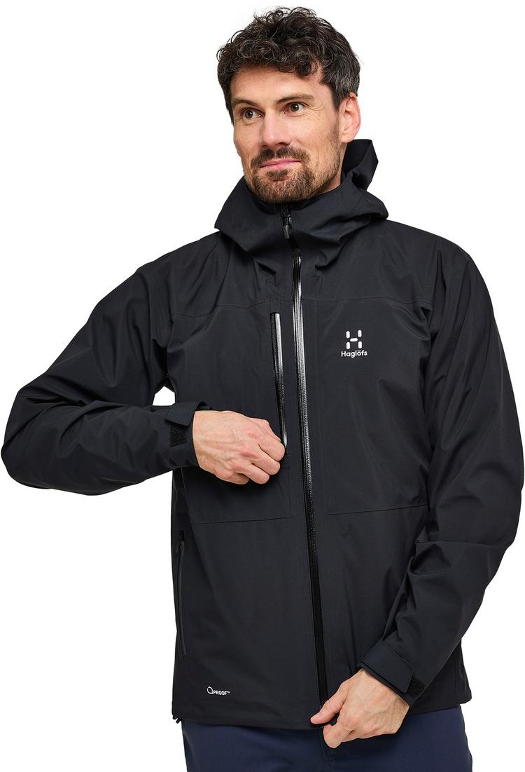 Hagl&ouml;fs Hagl&ouml;fs Front Proof Hardshelljacke Herren - true black - 4 | SportScheck