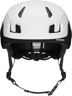 Rückansicht von Mammut Haute Route Kletterhelm white-black