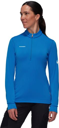 Rückansicht von Mammut Aenergy Fleeceshirt Damen glacier blue