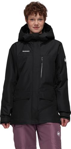 Rückansicht von Mammut Fall Line Skijacke Damen black