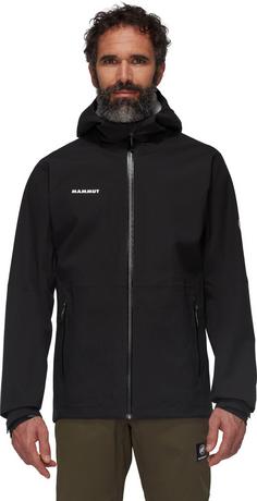 Rückansicht von Mammut Linard Guide Hardshelljacke Herren black