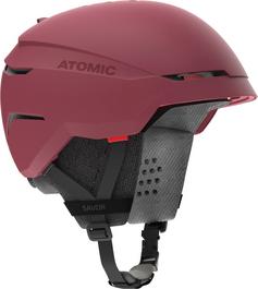 Rückansicht von ATOMIC Savor Skihelm maroon