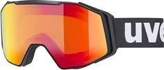 Uvex gravity FM Skibrille black matt-red