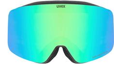 Rückansicht von Uvex pwdr FM Skibrille Kinder black matt-green clear