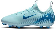 Rückansicht von Nike JR Mercurial ZOOM VAPOR 16 ACADEMY FG/MG Fußballschuhe Kinder glacier blue-blue orbit