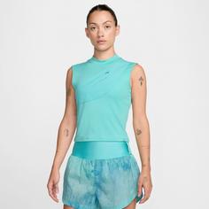 Rückansicht von Nike TRAIL DF STORAGE Funktionstank Damen green frost-smokey blue