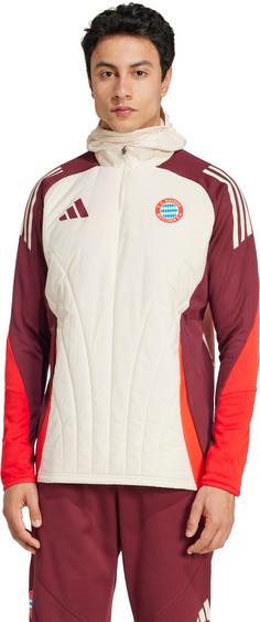 Rückansicht von adidas FC Bayern München Fanshirt Herren linen-shadow red