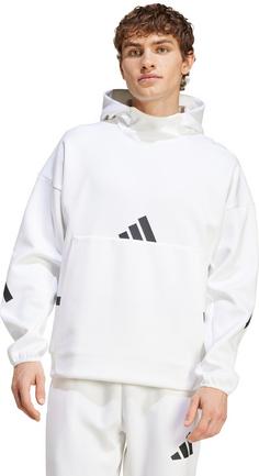 Rückansicht von adidas ZNE Hoodie Herren white