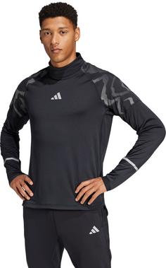 Rückansicht von adidas Track Funktionsshirt Herren black