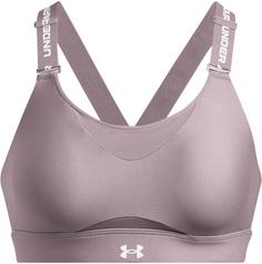 Under Armour Infinitgy HIgh Sport-BH Damen red