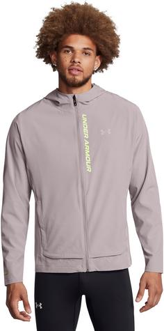 Rückansicht von Under Armour OUTRUN THE STORM Funktionsjacke Herren tetra gray morph green reflective