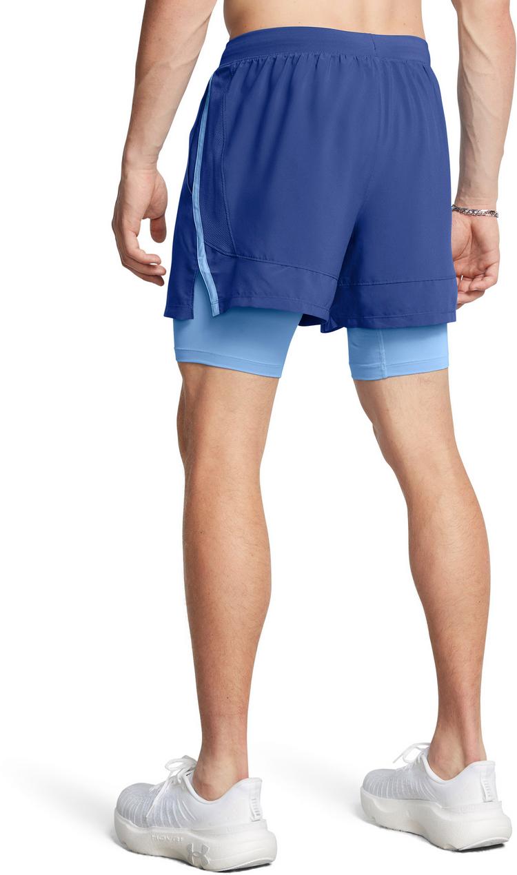 Under Armour Under Armour UA LAUNCH 5 2IN1 Laufshorts Herren - tech blue - horizon blue - reflective - 1 | SportScheck