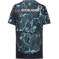 Rückansicht von adidas FC Bayern München 24-25 Auswärts Fußballtrikot Damen black