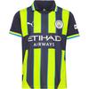 PUMA Manchester City 24-25 Ausw&auml;rts Teamtrikot Kinder - new navy-yellow glow